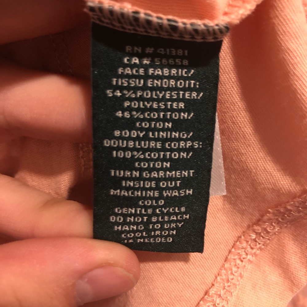 Lauren Ralph Lauren Lace Pink Orange Long Sleeve - Picture 5 of 6